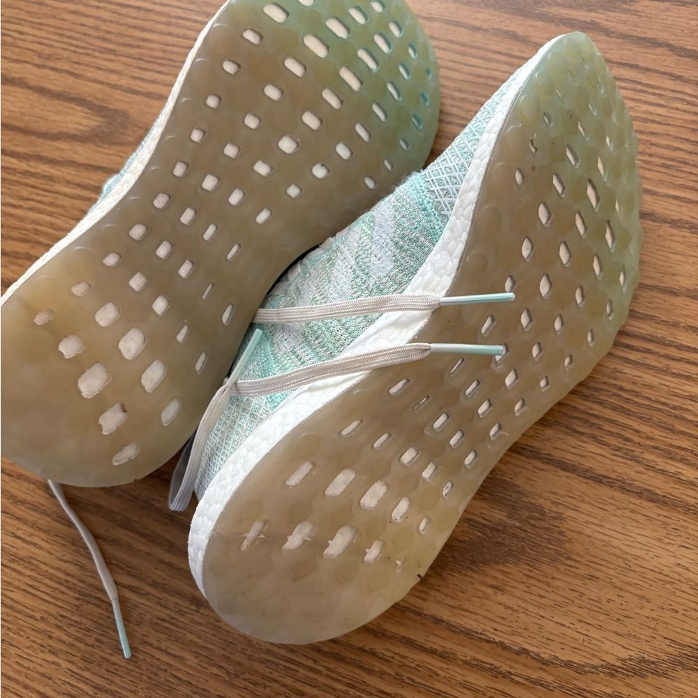 Adidas Women's Pure Boost Mint Green Sneakers - Picture 9 of 9